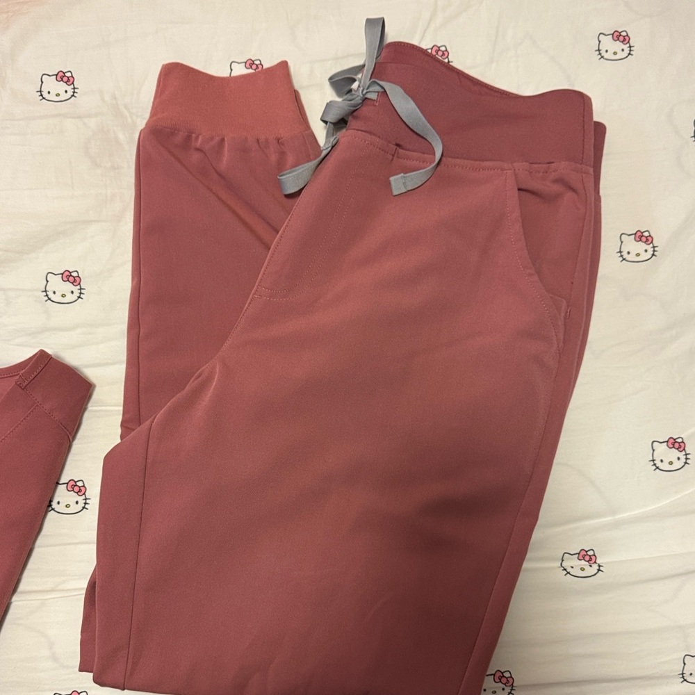 Figs mauve high-waisted Zamora joggers size MP